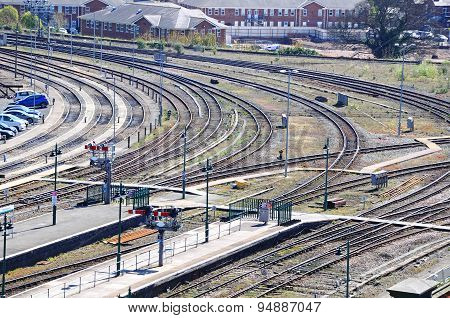 Railway tracks, Shrewsbury.