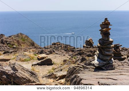 Stones pyramid  symbolizing zen