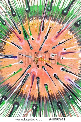 Abstract expressionism painting