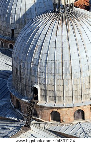 Great Dome Of The Cathedral Of Sain Tmark  In Venice