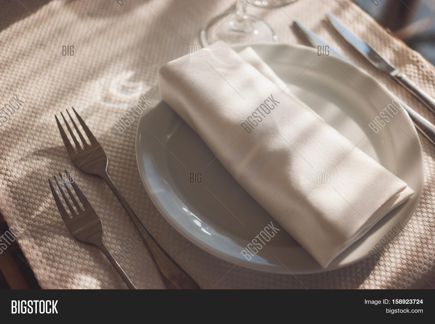 White Napkin Plate. Image & Photo (Free Trial) Bigstock