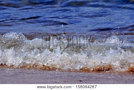 The Waves On The Shore Of Lake Ural
