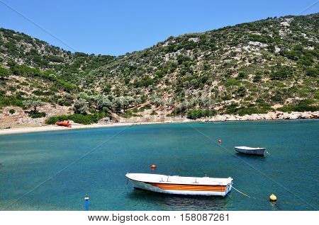 Gerakas beach or bay - the lonely part of Alonissos island.