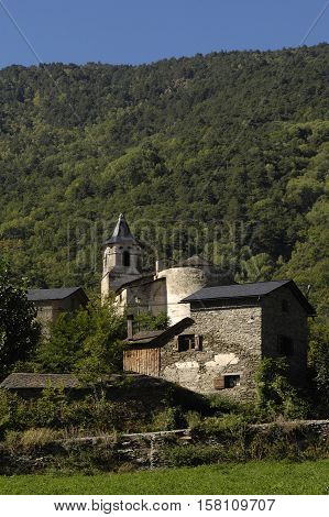 Village of Surri Pyrenees mountains Lleida province Catalonia Spain