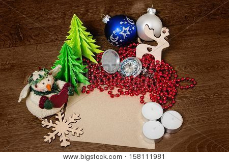 set of festive objects to decorate the rooms, the concept of home comfort