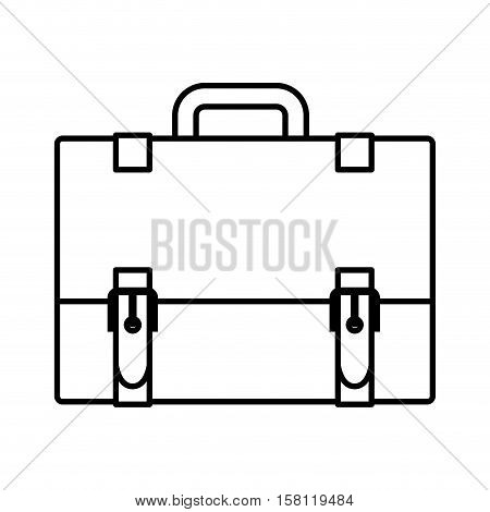 Suitcase icon. Business travel baggage and lugagge theme. Isolated design. Vector illustration