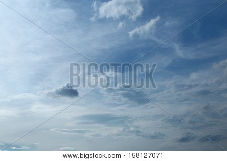 It's painted by cloudy sky. Everyday the sky create new atmosphere and emotion always