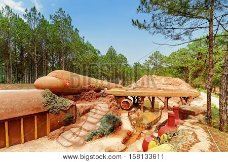 Amazing Airplane Of Clay Among Green Woods, The Dalat Star