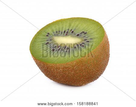 Juicy kiwi fruit isolated on white background