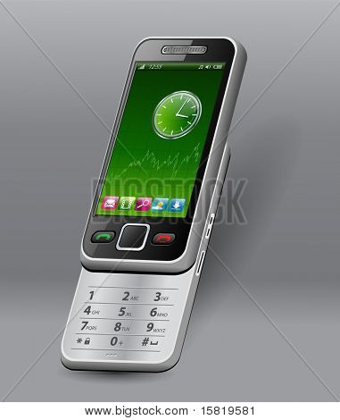 Téléphone mobile, smartphone, - original design, vecteur.