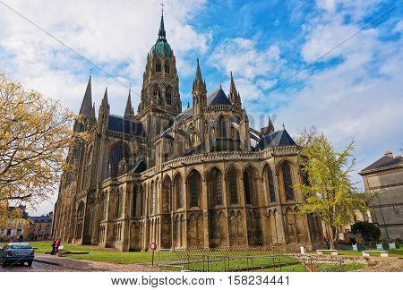 Cathedral Of Our Lady Of Bayeux Calvados Normandy France