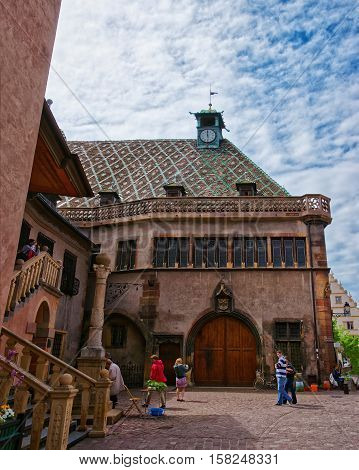 Old Custom House In Colmar In Alsace Of France