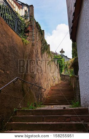 Staircase At Tight Street In Baden Baden Germany