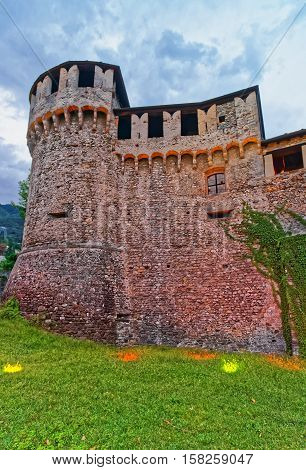 Visconteo Castle In City Center Of Locarno Of Ticino Switzerland