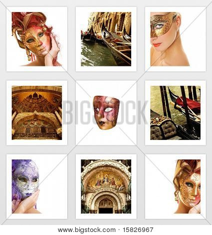 Venezianske carnival sæt