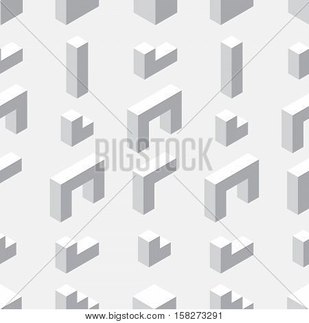 Seamless Pattern With Geometrical Figures.