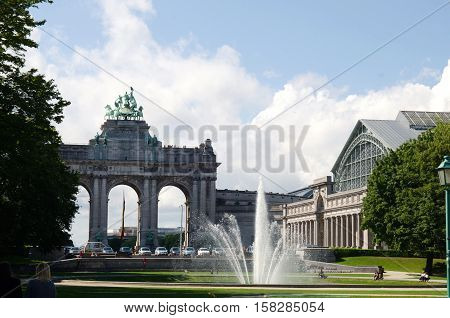 the nice Jubel Park in Brussels Belgium