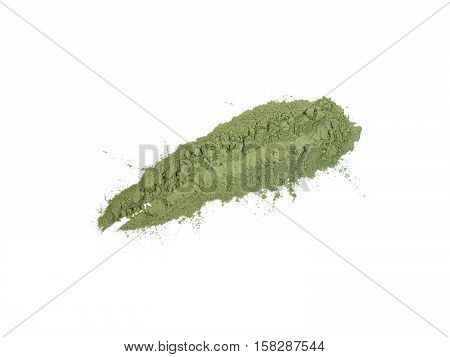 Indigo indigofera tinctoria natural powder sample stroke