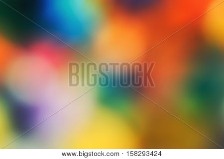 Abstract colorful blurry background warm colors tone sunny summer day cinematic effect toned with filters