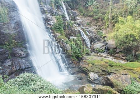 Wachirathan waterfall doi inthanon national park, Chomthong Chiang mai,Thailand