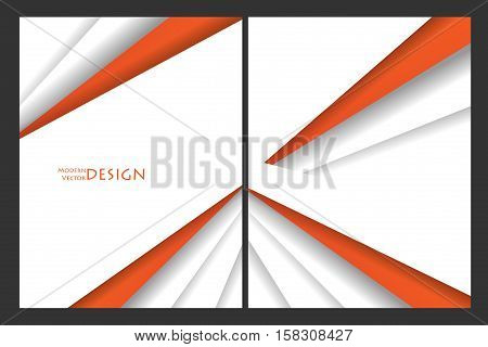 Vector brouchures bright templates set. Elements for design. Magazine, annual reports vector templates. Eps10