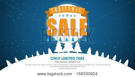 Banner Template (background) For Christmas Sales