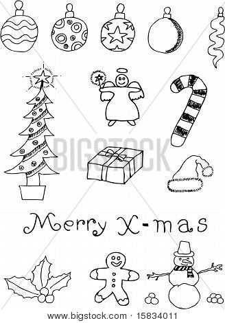 Christmas ikon Doodle