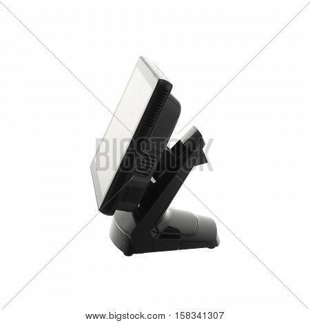 Point Of Sale System with Screen Monitor On White Background