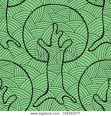 Vector Seamless Pattern, Graphic Illustration