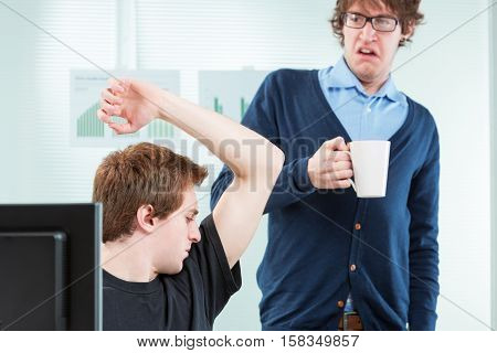Office Colleague Disgusted By Body Odour