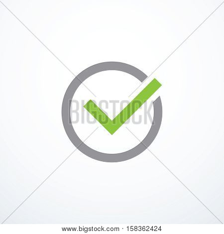 Vector tick icon. Chek mark icon. Vector illustration
