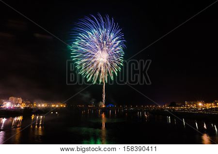 San Juan Fireworks at Badajoz Extremadura Spain