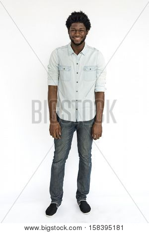 African Man Smiling Happiness Portrait Concept