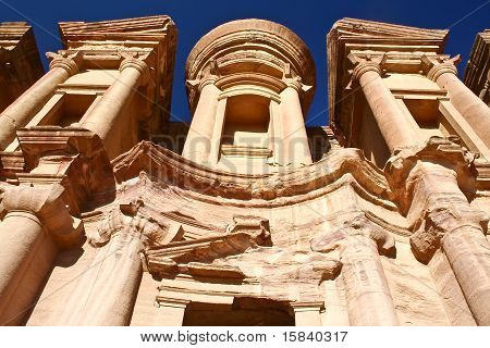 Kloster på Petra Jordan