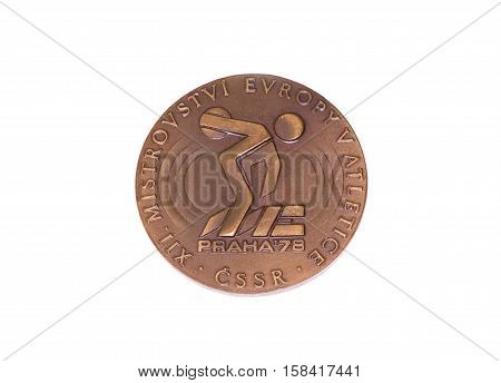 Prague 1978 Athletics European Championships Participation Medal, Obverse. Kouvola, Finland 06.09.20