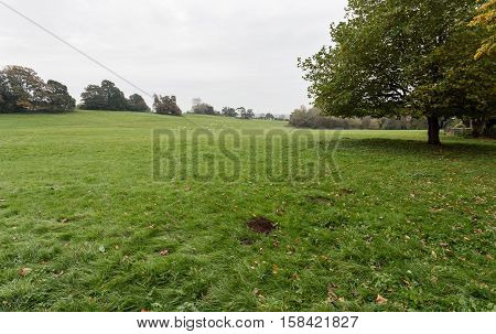 Winslow, Buckinghamshire, United Kingdom, October 25, 2016: Winslow Show Showground On Grey Chilly M