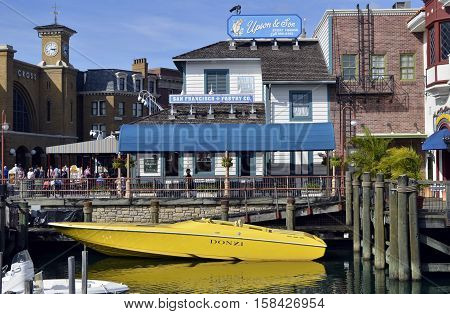 Universal Studios Resort Orlando Florida USA - October 24 2016: The Universal Orlando Resort adventure theme park in Orlando