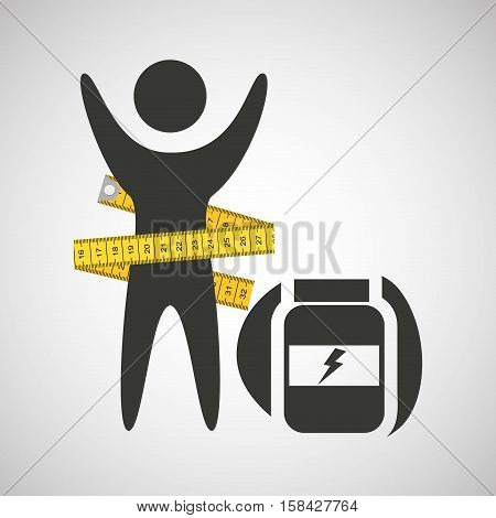 lose weight concept nutrition proteine vector illustration eps 10
