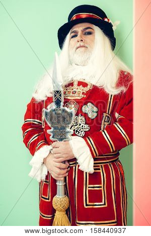 Proud Senior Man Beefeater