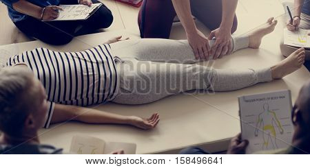 Health Wellness Massage Training Concept