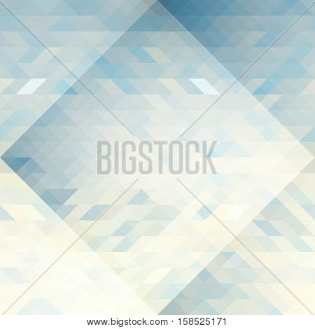 Blue gray and white triangles abstract geometry pattern. Can be used as a website background. Vector