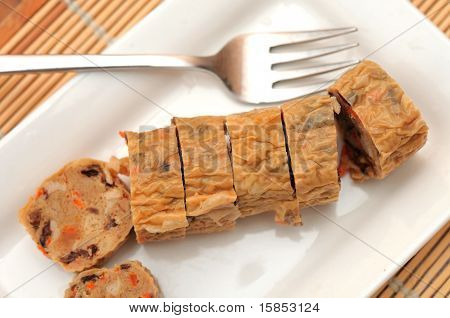 Cortar vegetal rollo