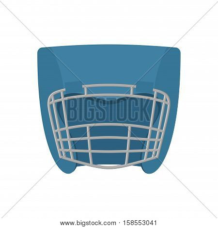 Boxing Helmet Blue. Boxer Mask Isolated. Spor Accessory For Training