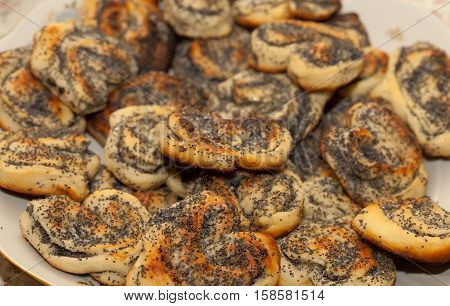 cooking delicious cakes at home. Floury products with filling.