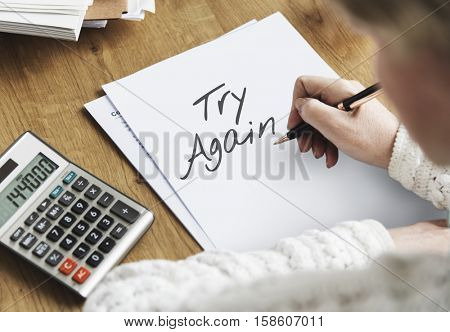 Time to Renew Try Again Restart Motivation Never Give Up 