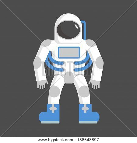Astronaut Isolated. Cosmonaut On White Background. Space Suit