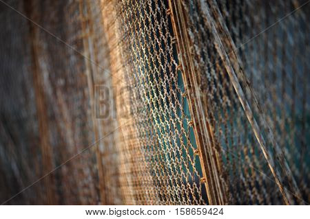 Rusty fence, old, brown, mood, autumn, atmosphere