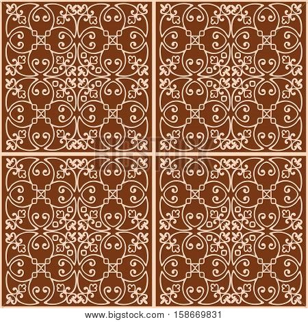 Elegant vintage weave ornament for wallpaper, fabric, tiles, paper, invitation print.