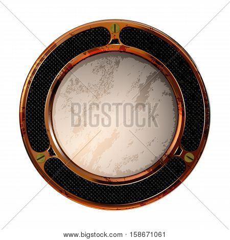 Ancient measuring device in the style of steampunk