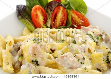 Pâtes Penne poulet